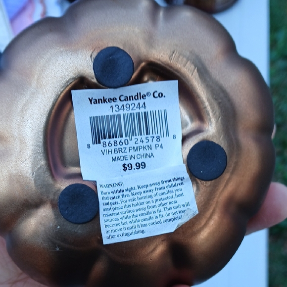 Yankee Candle Copper Pumpkin Holder - Picture 2 of 4
